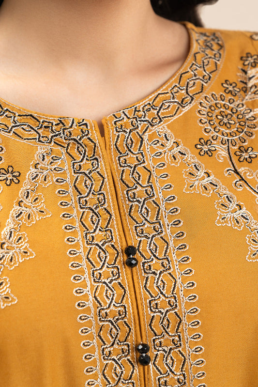3 PIECE EMBROIDERED LAWN SUIT-OCHRE TALE (UNSTITCHED)