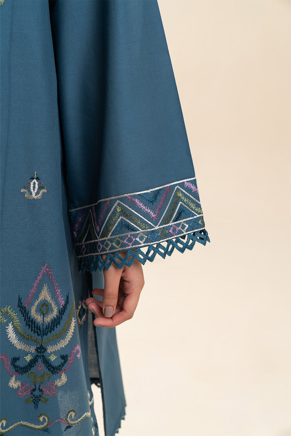 3 PIECE EMBROIDERED LAWN SUIT-IKAT GALORE (UNSTITCHED)