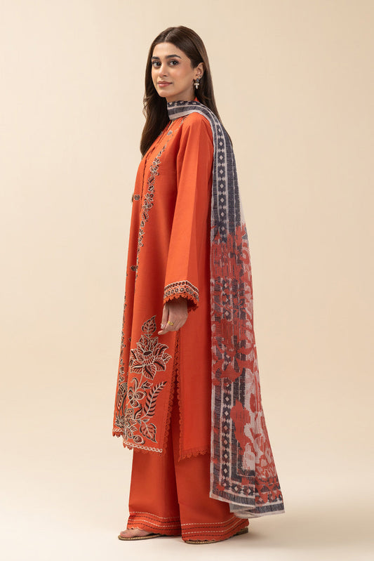 3 PIECE EMBROIDERED LAWN SUIT-SUNSET STREAM (UNSTITCHED)