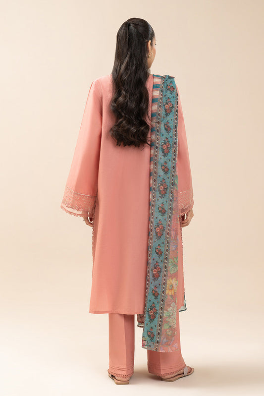 3 PIECE EMBROIDERED LAWN SUIT-MEADOW SAGE (UNSTITCHED)