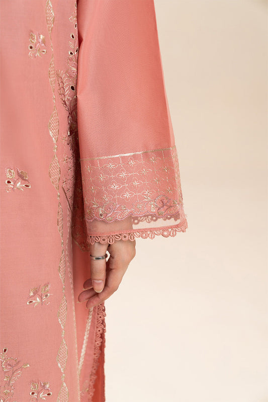 3 PIECE EMBROIDERED LAWN SUIT-MEADOW SAGE (UNSTITCHED)