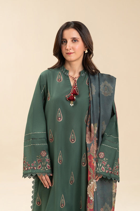3 PICE EMBROIDERED LAWN SUIT-PAISLEY WHISPER (UNSTITCHED)