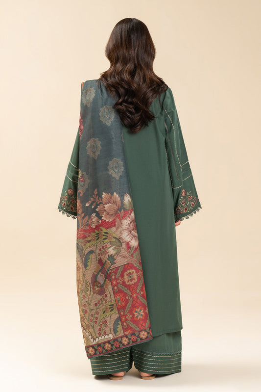 3 PICE EMBROIDERED LAWN SUIT-PAISLEY WHISPER (UNSTITCHED)