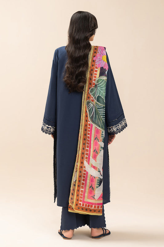 3 PIECE EMBROIDERED LAWN SUIT-STELLAR BLOOM (UNSTITCHED)