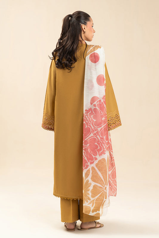 3 PIECE EMBROIDERED LAWN SUIT-SOLAR WHIMSY (UNSTITCHED)