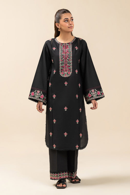 2 PIECE EMBROIDERED LAWN SUIT-TRIBE NOIR (UNSTITCHED)