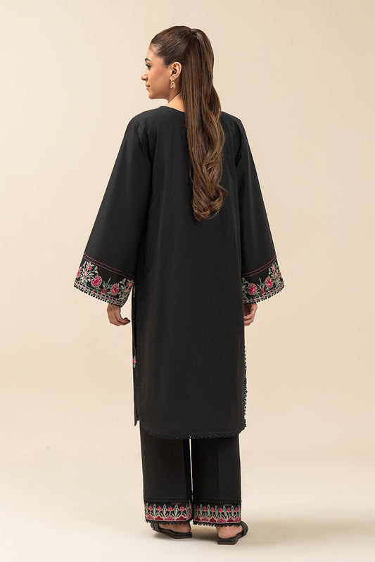 2 PIECE EMBROIDERED LAWN SUIT-TRIBE NOIR (UNSTITCHED)