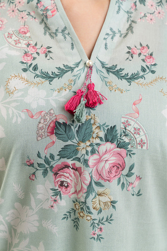 3 PIECE PRINTED LAWN SUIT-PASTEL BLOOM (UNSTITCHED)