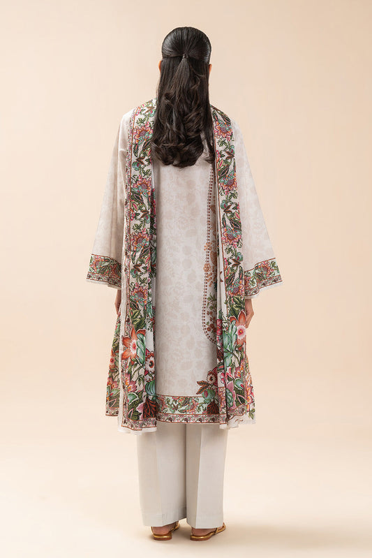 3 PIECE PRINT LAWN SUIT-PARTERRE YARD (UNSTITCHED)