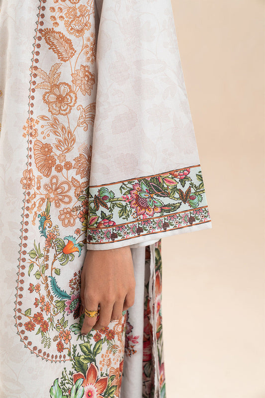 3 PIECE PRINT LAWN SUIT-PARTERRE YARD (UNSTITCHED)