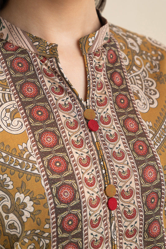 3 PIECE PRINTED LAWN SUIT-HONEY HARMONY (UNSTITCHED)