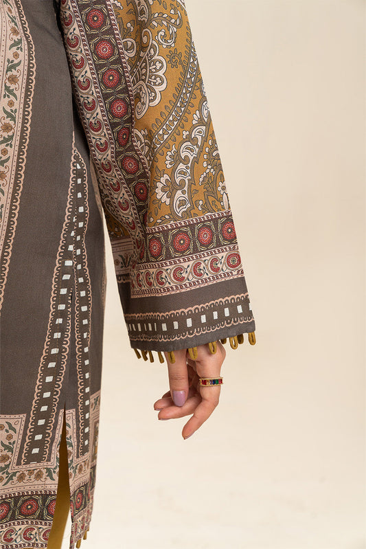 3 PIECE PRINTED LAWN SUIT-HONEY HARMONY (UNSTITCHED)