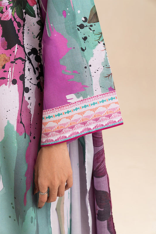 3 PIECE PRINT LAWN SUIT-ORCHARD SPLASH (UNSTITCHED)