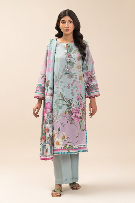 3 PIECE PRINT LAWN SUIT-FLORINA BREEZE (UNSTITCHED)