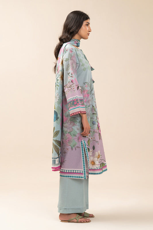 3 PIECE PRINT LAWN SUIT-FLORINA BREEZE (UNSTITCHED)