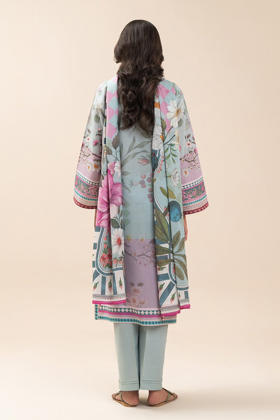 3 PIECE PRINT LAWN SUIT-FLORINA BREEZE (UNSTITCHED)