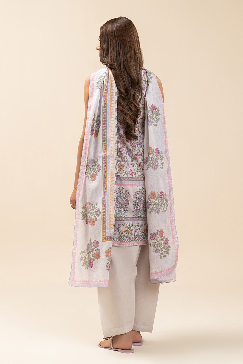 3 PIECE PRINTED LAWN SUIT-RADIANT DELIGHT (UNSTITCHED)