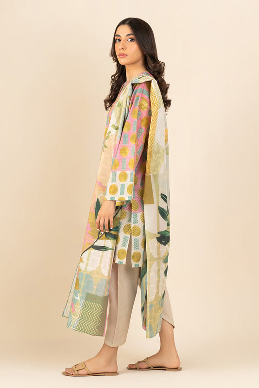 3 PIECE PRINTED LAWN SUIT (PRET)