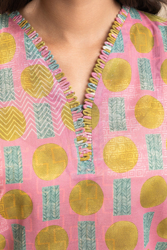 3 PIECE PRINT LAWN SUIT-FLEOR PRISM (UNSTITCHED)