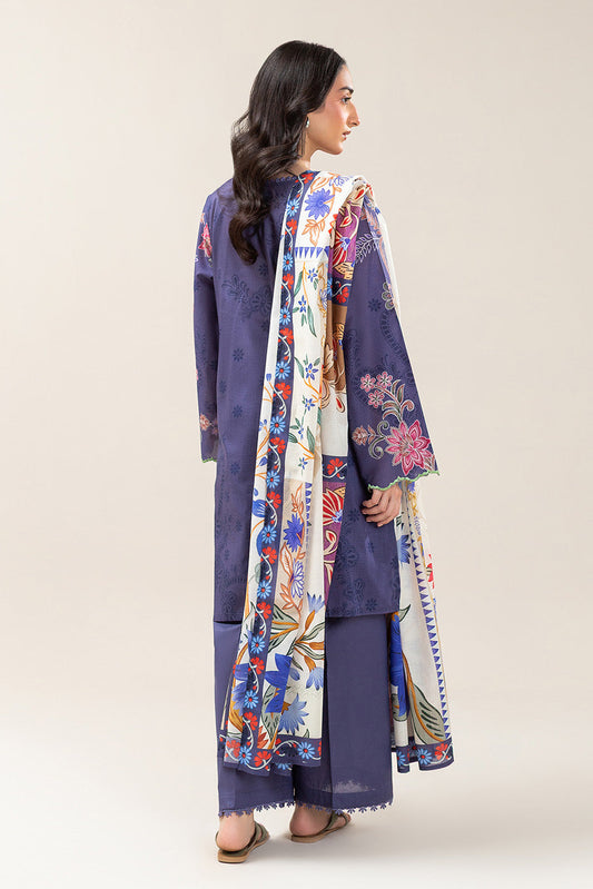 3 PIECE PRINTED LAWN SUIT (PRET)