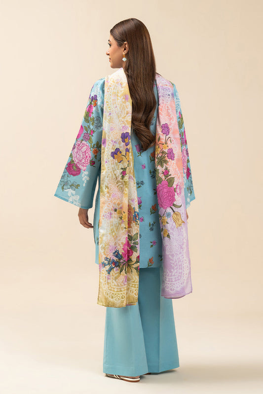 3 PIECE PRINTED LAWN SUIT-PETALIA (UNSTITCHED)