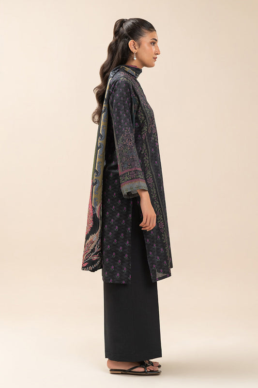 3 PIECE PRINT LAWN SUIT-FIREFLY GLOW (UNSTITCHED)