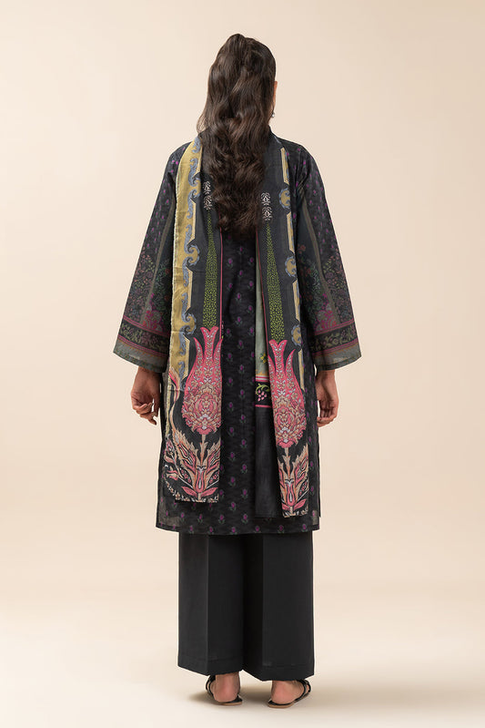 3 PIECE PRINT LAWN SUIT-FIREFLY GLOW (UNSTITCHED)