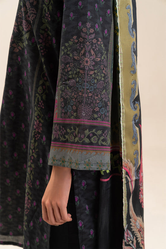 3 PIECE PRINT LAWN SUIT-FIREFLY GLOW (UNSTITCHED)