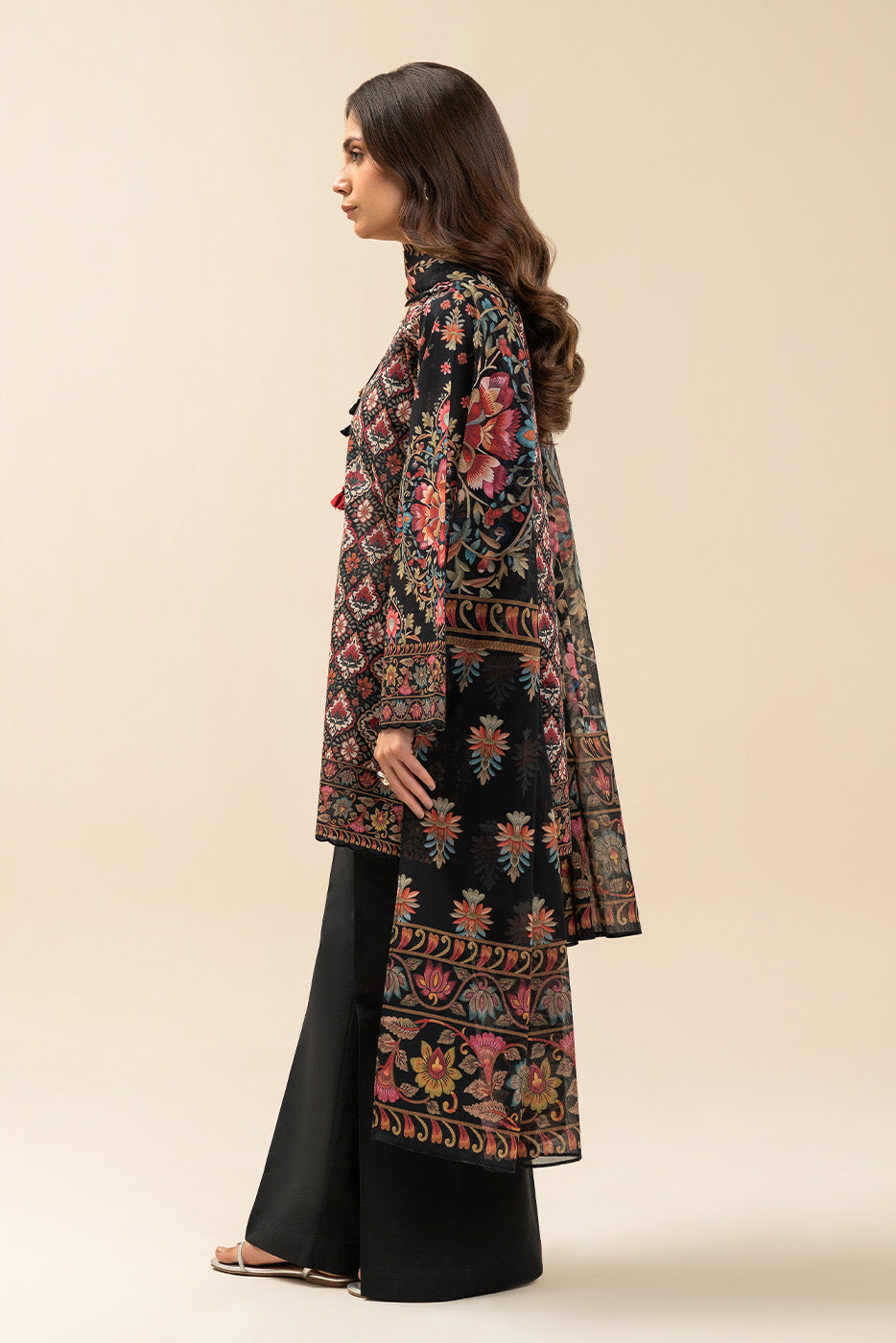 3 PIECE PRINTED LAWN SUIT-EBONY DREAM (UNSTITCHED)
