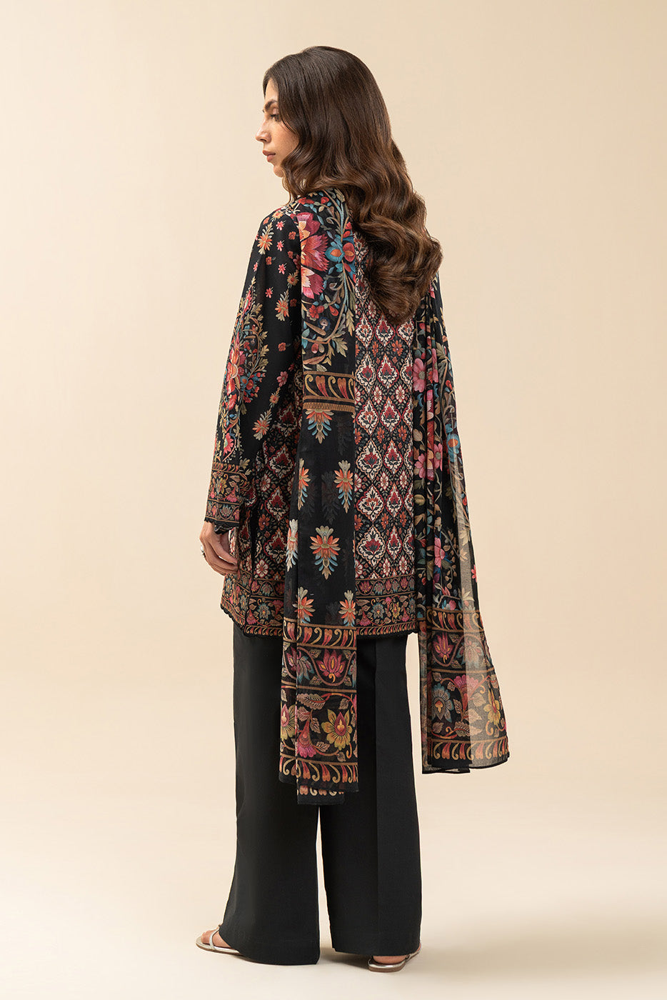 3 PIECE PRINTED LAWN SUIT-EBONY DREAM (UNSTITCHED)