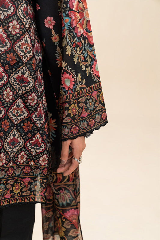 3 PIECE PRINTED LAWN SUIT-EBONY DREAM (UNSTITCHED)