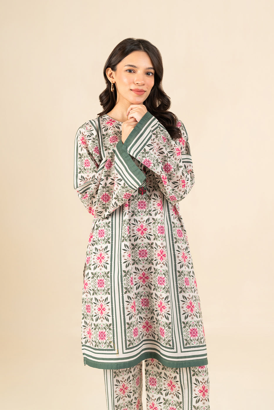 2 PIECE PRINTED LAWN SUIT (PRET)