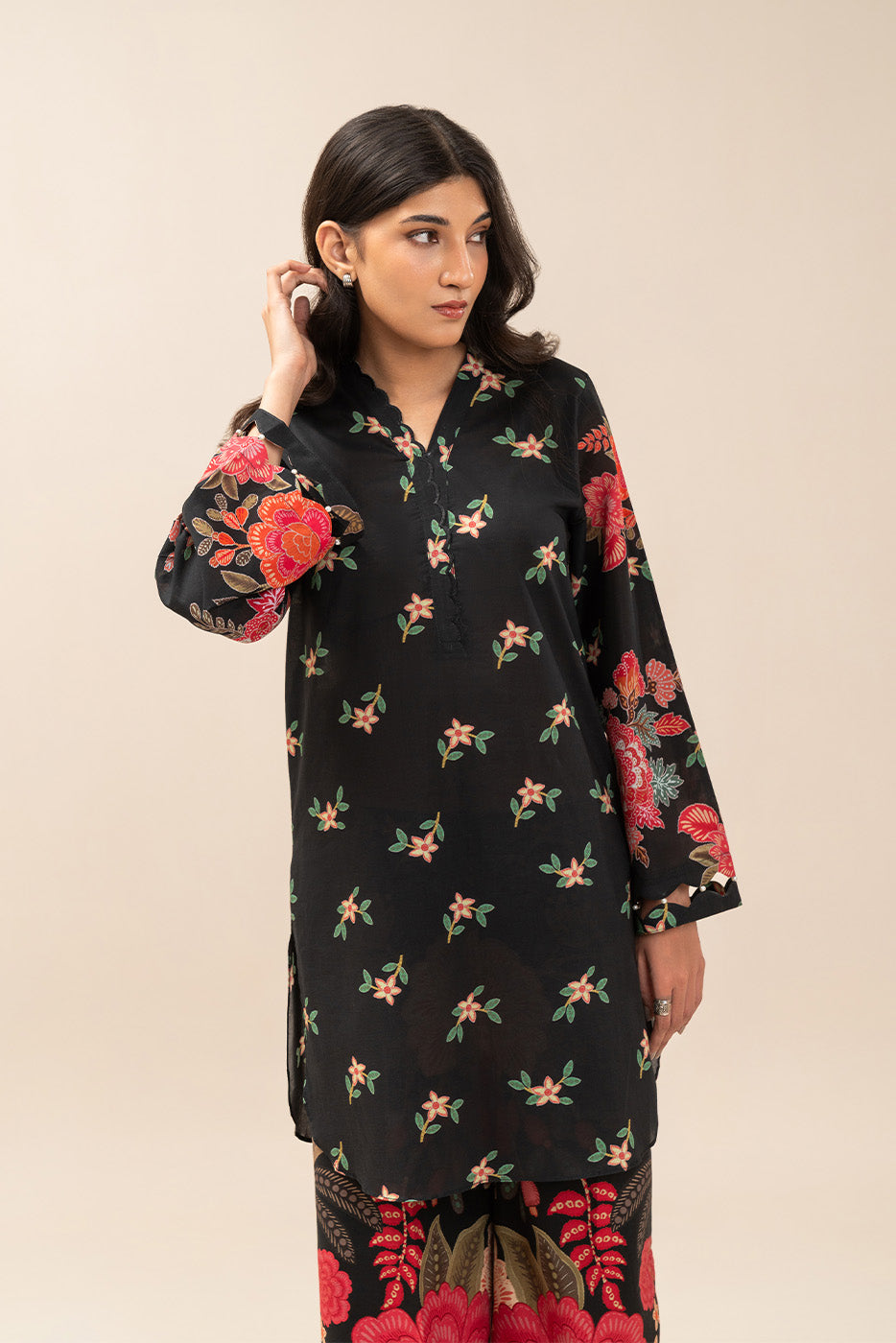 2 PIECE PRINT LAWN SUIT-BOTANICAL GLOW (UNSTITCHED)