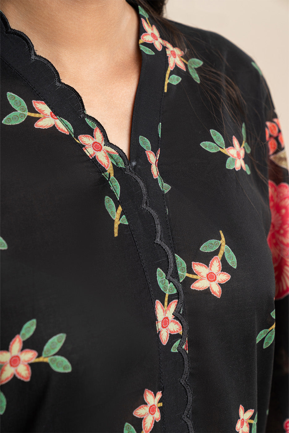 2 PIECE PRINT LAWN SUIT-BOTANICAL GLOW (UNSTITCHED)