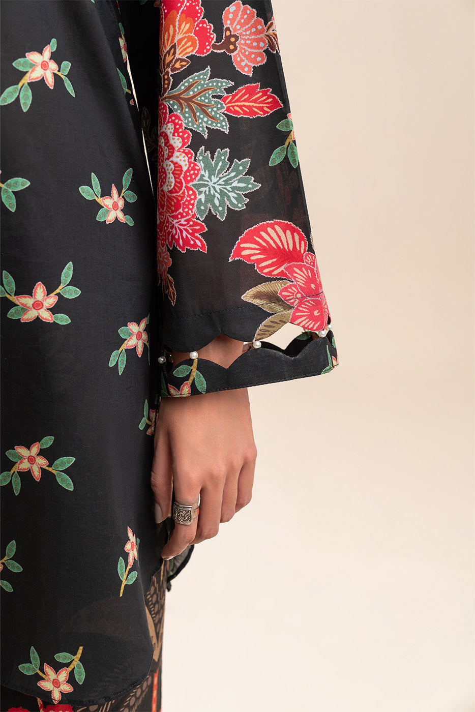 2 PIECE PRINT LAWN SUIT-BOTANICAL GLOW (UNSTITCHED)