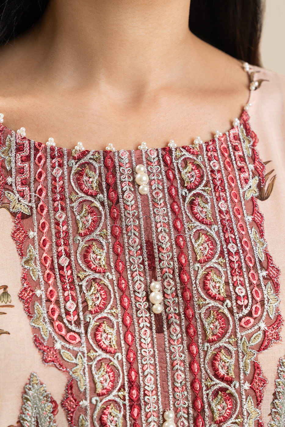 3 PIECE EMBROIDERED LAWN SUIT-ORCHARD ARCH (UNSTITCHED)
