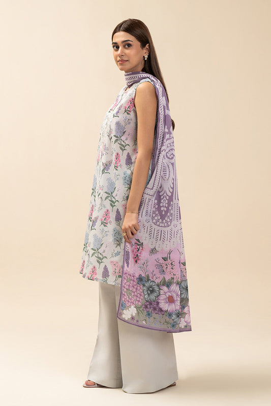 3 PIECE EMBROIDERED LAWN SUIT-LILAC AFFAIR (UNSTITCHED)