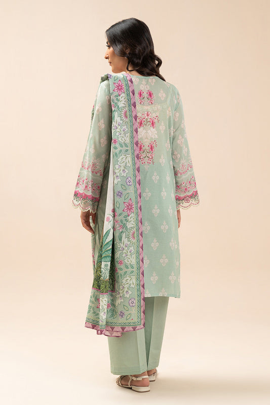 3 PIECE EMBROIDERED LAWN SUIT-GARNET GLINT (UNSTITCHED)