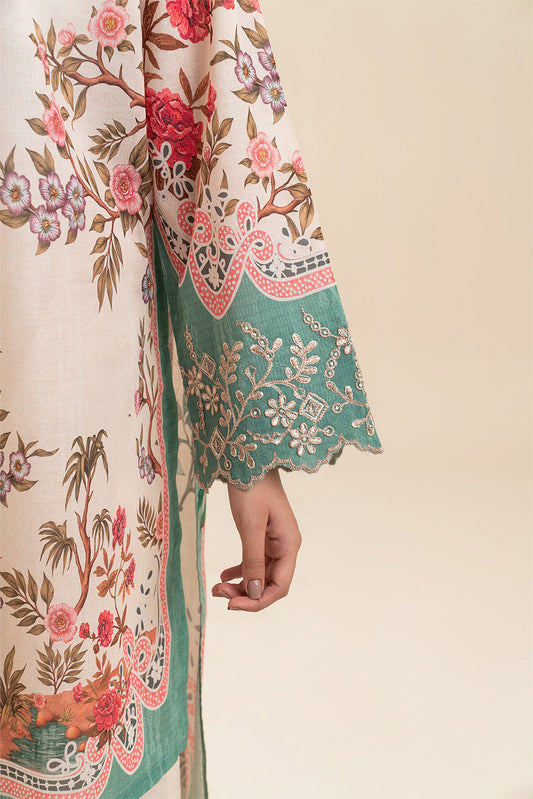 3 PIECE EMBROIDERED LAWN SUIT-BLOOMING HERITAGE (UNSTITCHED)