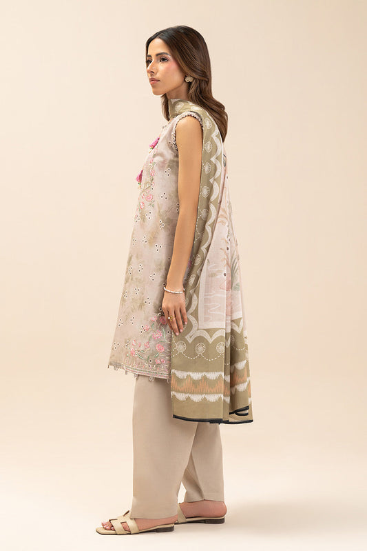 3 PIECE EMBROIDERED LAWN SUIT-PEARL GARDEN (UNSTITCHED)