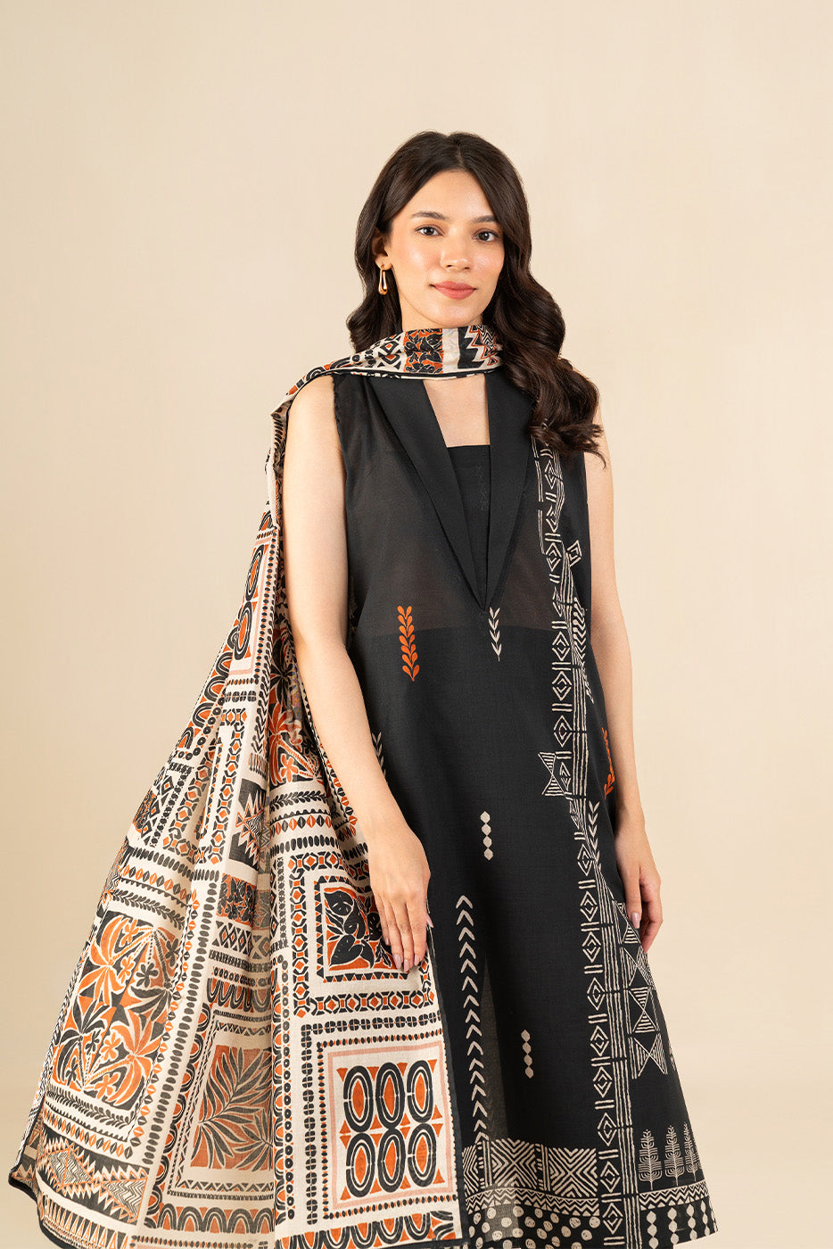 3 PIECE EMBROIDERED LAWN SUIT-TRIBAL TREASURE (UNSTITCHED)