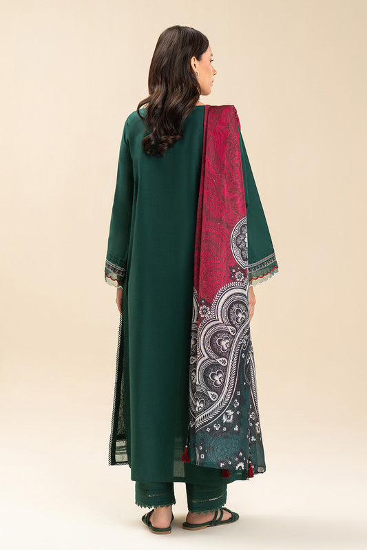 3 PIECE EMBROIDERED LAWN SUIT-CEDAR FLORA (UNSTITCHED)