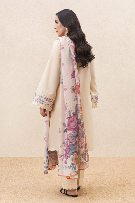 3 PIECE EMBROIDERED LAWN SUIT-WHISPERING FLORALS (UNSTITCHED)
