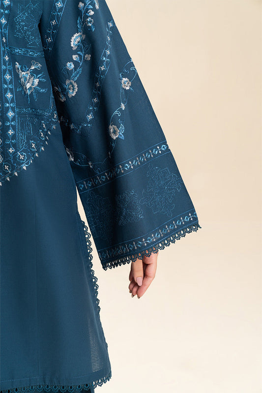 2 PIECE EMBROIDERED LAWN SUIT-ABYSSAL ESTATE (UNSTITCHED)