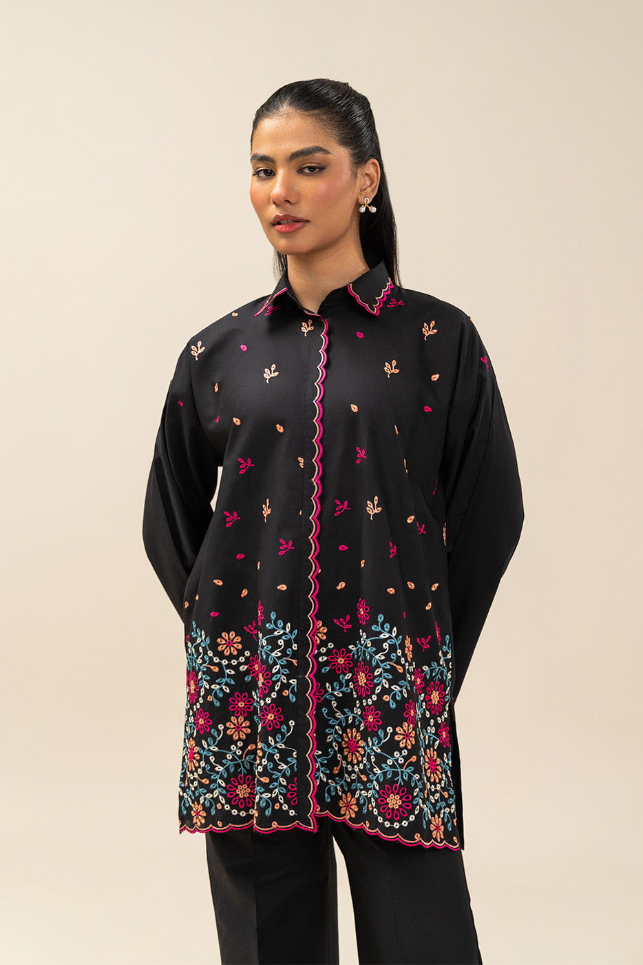 2 PIECE EMBROIDERED LAWN SUIT-VERDANT SPRAY (UNSTITCHED)