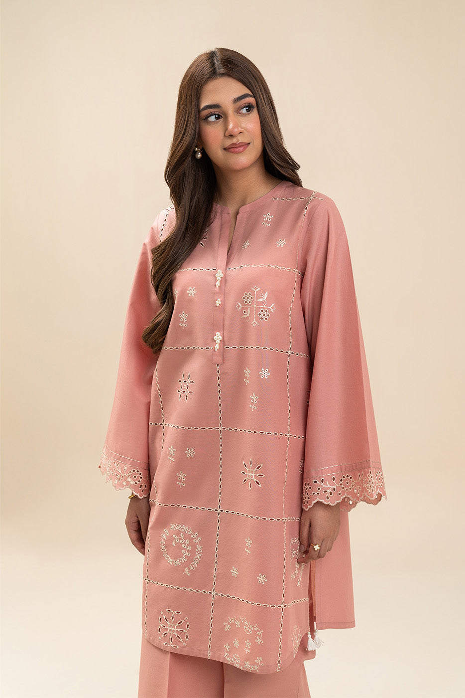 2 PIECE EMBROIDERED LAWN SUIT-MEADOW MIST (UNSTITCHED)