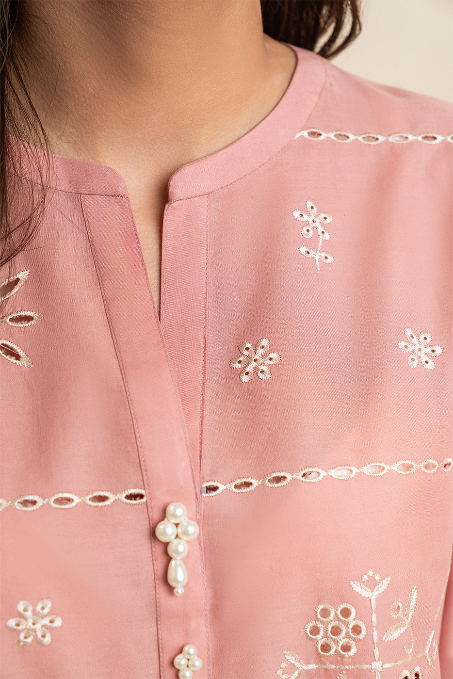 2 PIECE EMBROIDERED LAWN SUIT-MEADOW MIST (UNSTITCHED)