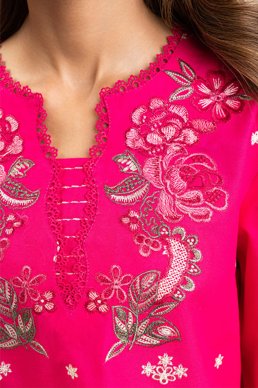 2 PIECE EMBROIDERED LAWN SUIT-FUCHSIA FANTASY (UNSTITCHED)