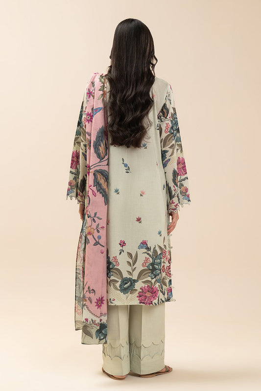3 PIECE PRINTED LAWN SUIT-BOTANIC BLISS (UNSTITCHED)