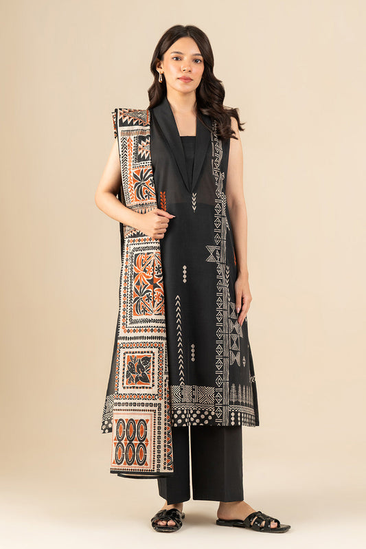 3 PIECE PRINTED LAWN SUIT-AXIS BLOOM (UNSTITCHED)